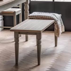 Elda 2 Seater Dining Bench Taupe