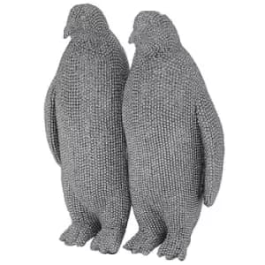 Silver Art Penguin Ornament