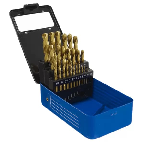 Genuine SEALEY AK4725 HSS Fully Ground Drill Bit Set 25pc DIN 338 Metric