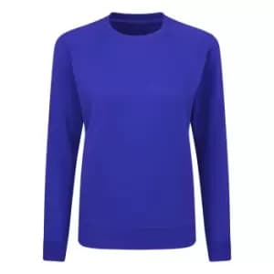 SG Ladies/Womens Raglan Sleeve Crew Neck Sweatshirt (XS) (Royal)