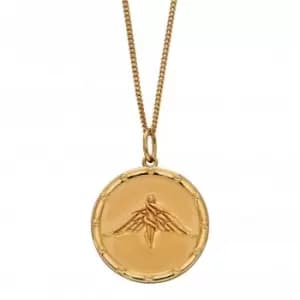 Freya Medallion Yellow Gold Plated Pendant P4899