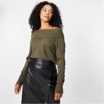 Biba BIBA Angelina Bardot Knitted Jumper - Khaki