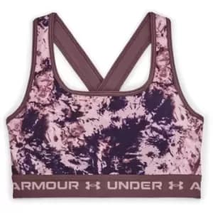 Under Armour Crossback Print Sports Bra - Purple