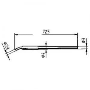 Soldering tip Bevelled Ersa 212 MS Tip size 2.3 mm