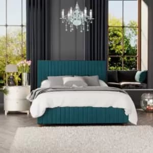 Estella Ottoman Storage Bed, Plush Velvet, Emerald King - Laurence Llewelyn-bowen