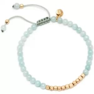 Ladies Lola Rose Gold Plated Aqua Quartzite Marylebone Bracelet