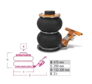 Beta Tools 3061/2T Air Hydraulic Jack - 2 Tn 030610020
