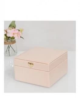 Estella Blush Leatherette Jewellery Box - Small