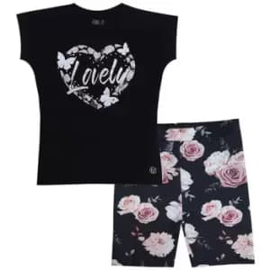 Firetrap T Shirt Set Junior Girls - Black