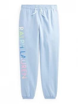 Ralph Lauren Girls Joggers - Chambray Blue, Chambray Blue, Size Age: 16 Years=Xl, Women
