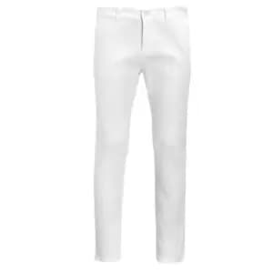 SOLS Mens Jules Chino Trousers (32) (White)