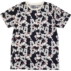 Disney - Mickey Mouse AOP Heads Unisex Large T-Shirt - White