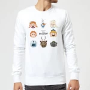 Disney Frozen Emoji Heads Sweatshirt - White