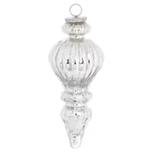 The Noel Collection Large Silver Statement Bauble