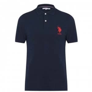 US Polo Assn Logo Polo Shirt - Navy