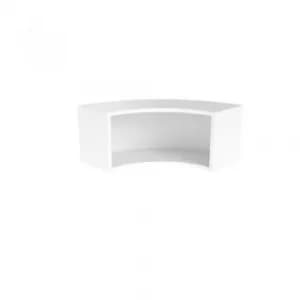 Jemini Reception Modular Corner Riser Unit White KF71553