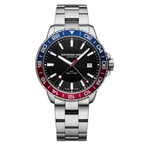 Raymond Weil Tango Gmt Mens Stainless Steel Bracelet Watch