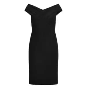 Lauren by Ralph Lauren Irene Off The Shoulder Cocktail Dress - Black