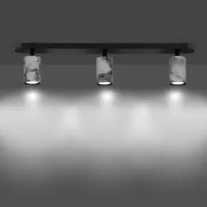 Tent Black Ceiling Spotlight Bar 3x GU10