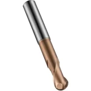 S531 2.00X4MM Carbide 2 Flute Long Reach Ball Nosed Slot Drill TiSiN Coated