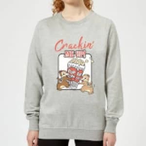 Disney Crackin Me Up Womens Sweatshirt - Grey - L