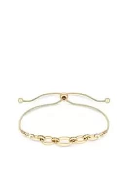 Jon Richard Gold Plated Polished Link Chain Bracelet