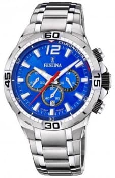 Festina Chrono Bike 2020 Blue Dial Silver Strap F20522/2 Watch