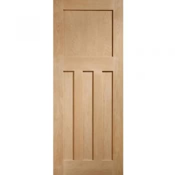 XL Joinery DX 1930s Edwardian 4 Panel Fully Finished Oak Internal Door - 1981mm x 686mm (78 inch x 27 inch)