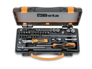 Beta Tools 900/C11 39pc 1/4" Drive Compact 39pc Socket, Bits & Acessory Set