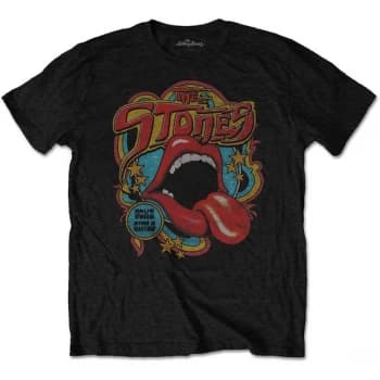 Rolling Stones - The - Retro 70s Vibe Unisex Large T-Shirt - Black