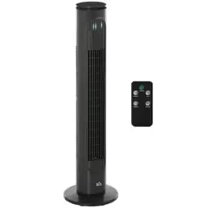 Homcom 30" LED Tower Fan - Grey