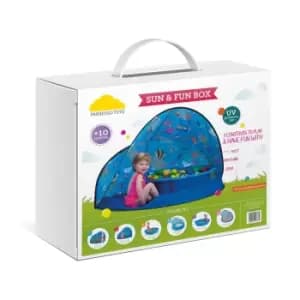 Paradiso Sun & Fun 3 In 1 Tent Sand/Water Box And Ball Pit (includes 50 Balls)