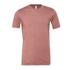 Bella + Canvas Adults Unisex Heather CVC T-Shirt (L) (Heather Mauve)