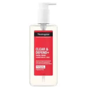 Neutrogena Clear and Defend Plus Facial Wash 200ml