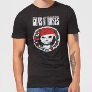 Guns N Roses Circle Skull Mens T-Shirt - Black
