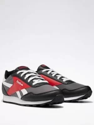 Reebok Royal Rewind Run Shoes, Grey/Black/Red, Size 3.5