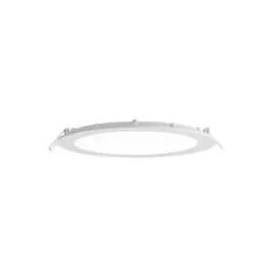 Saxby Siriodisc - Integrated LED Recessed Light Matt White, Frosted Acrylic