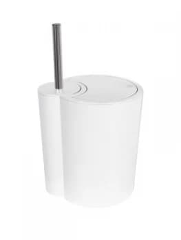Spirella Sun and Moon Bin And Toilet Brush Holder In White