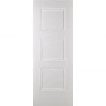 Amsterdam Internal Primed White 3 Panel Fire Door - 838 x 1981mm