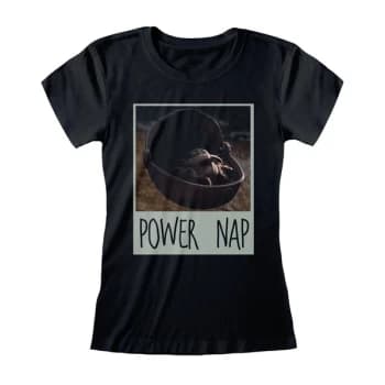 The Mandalorian - Power Nap Womens Large T-Shirt - Black