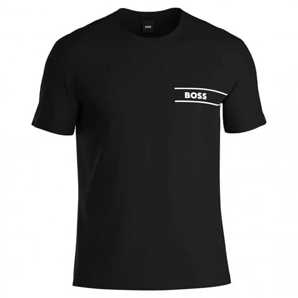 BOSS Bodywear RN Organic Cotton-Jersey T-Shirt - L Black Tops male 50514914-001 L