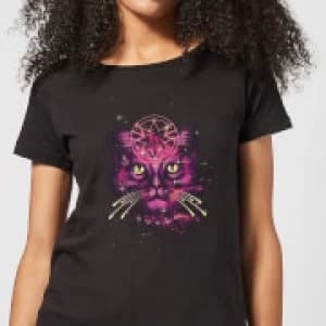 Captain Marvel Neon Goose Womens T-Shirt - Black