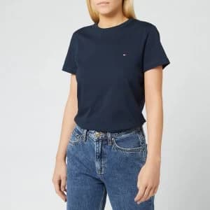Tommy Hilfiger Womens Heritage Crew Neck T-Shirt - Midnight - L