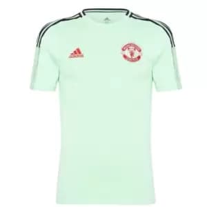 adidas Manchester United T Shirt Mens - Green