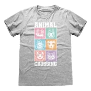Animal Crossing T-Shirt Pastel Square Size S