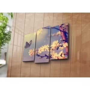 3PATK-32 Multicolor Decorative Canvas Painting (3 Pieces)
