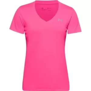 Under Armour Tech Solid T Shirt Ladies - Pink