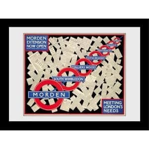 Transport For London Morden 60 x 80 Extension Framed Collector Print