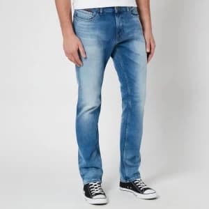 Tommy Jeans Mens Scanton Slim Jeans - Wilson Light Blue Stretch - W30/L30