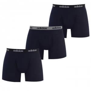 adidas Mens Essentials Climalite Brief 3 Pack - Blue